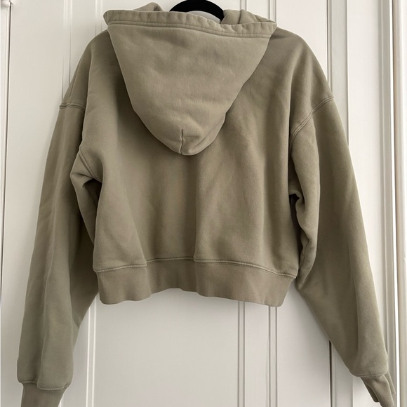 Aritzia TNA Olive Green Zip-Up Hoodie - Picture 2 of 3